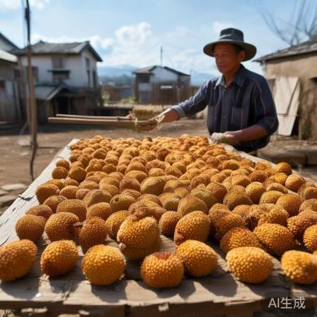 翻动龙眼，延长保质