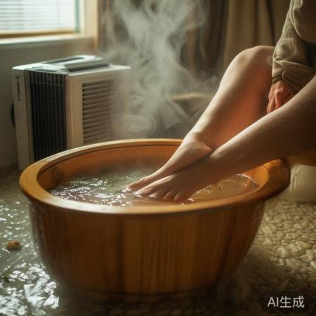 艾草泡脚,暖脚舒服,空调需谨慎