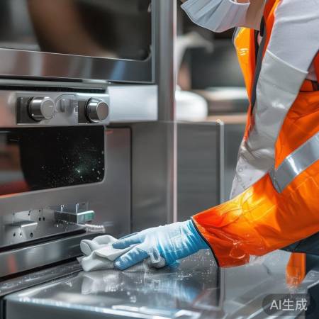 切断电源,清洁消毒柜