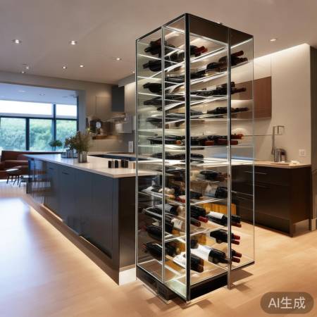 红酒柜矮，巧解决