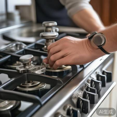 燃气灶清洁与检查