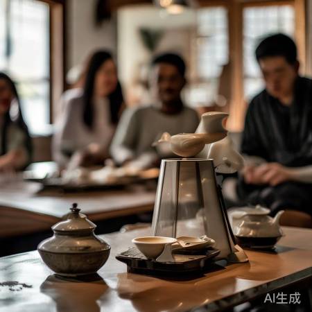 “茶道消毒柜架,生活美学佳。”