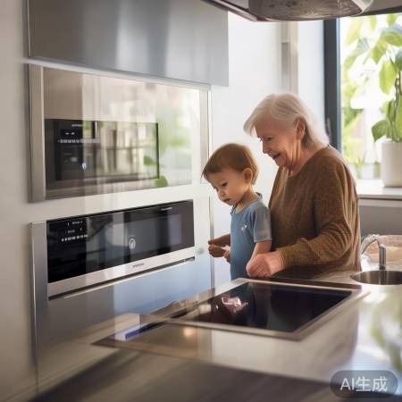 集成灶操作简便，老人孩子易上手