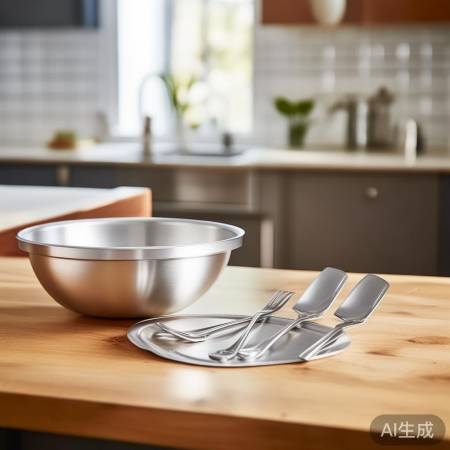 “铝材无毒,健康环保餐具”