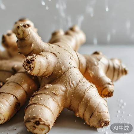 “用纸巾擦干生姜，防腐烂”