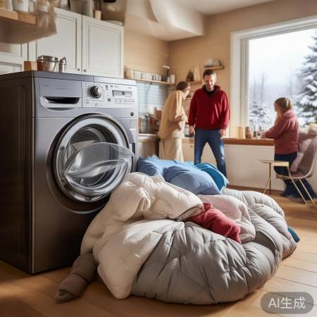 大容量洗衣机,洗厚衣轻松省力