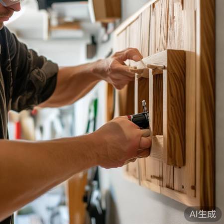 固定红酒格,扳手助力拧螺丝