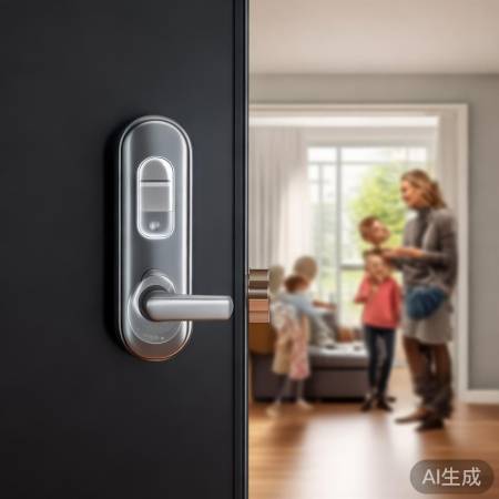 智能锁指纹识别，多重解锁安全便