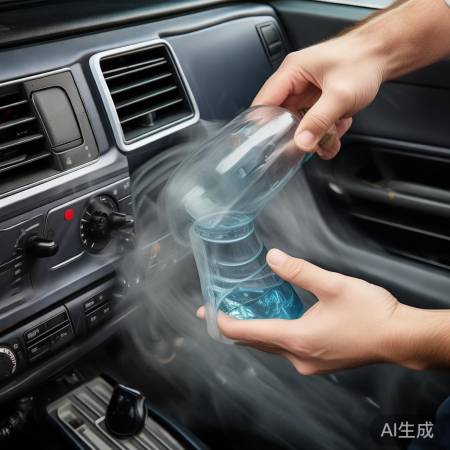 空调进风口清洗过程