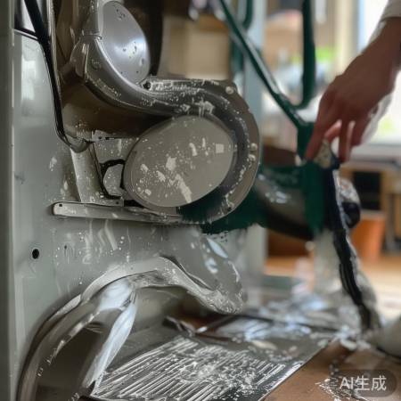 手动清洗洗衣机内部