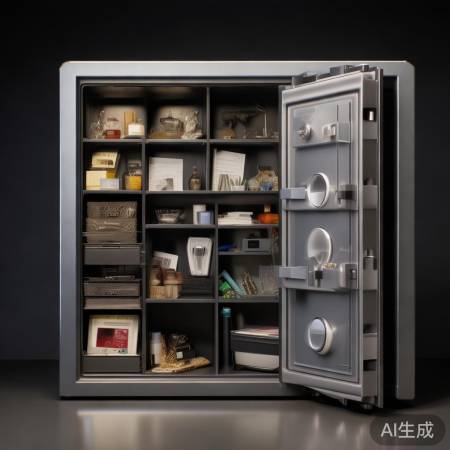 “盾牌保险柜，空间大，分类便”