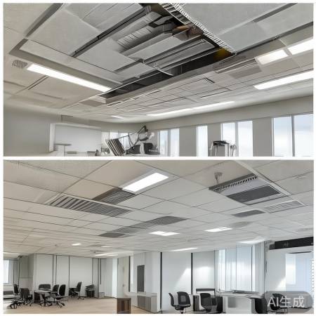 吊顶暗藏明装,美观易装各不同