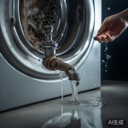 洗衣机进水阀堵,水流受阻