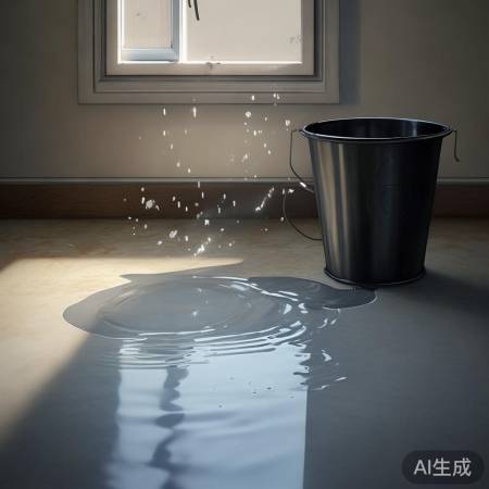 积水少,用桶装;积水多,通风散