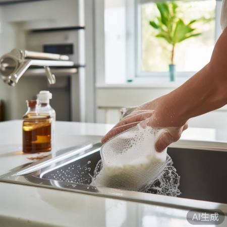 清洗滤网,碱醋消毒环保