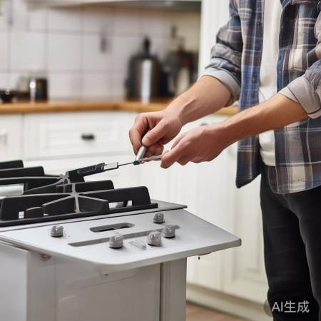 燃气灶螺丝拆卸