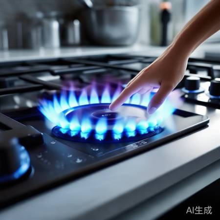 燃气灶智能操控，轻松烹饪
