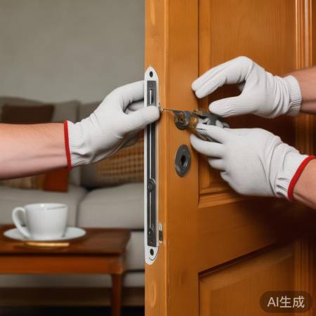 指纹锁猫眼取出技巧