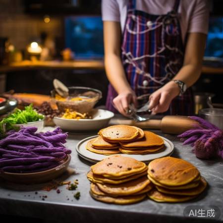 紫薯饼，简单美味健康
