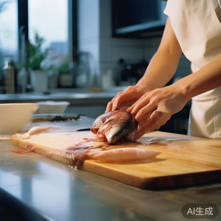 鱼储存前去鳞去内脏，容器干净干