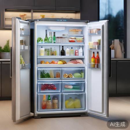 冰箱容量大，分区人性化