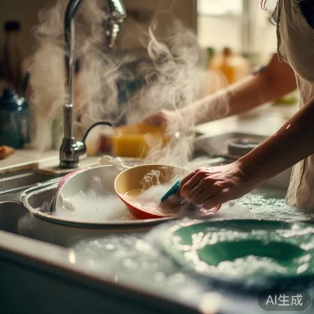 “洗涤进行中”