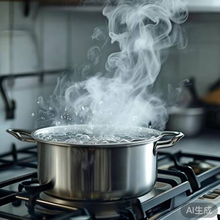 燃气灶烧水响不停，气泡遇冷凝水