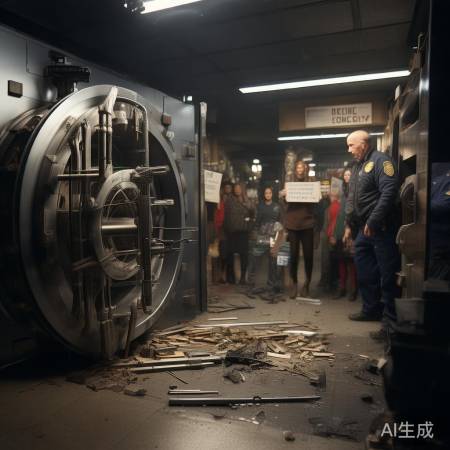 银行保险柜失窃，法律威严警醒。