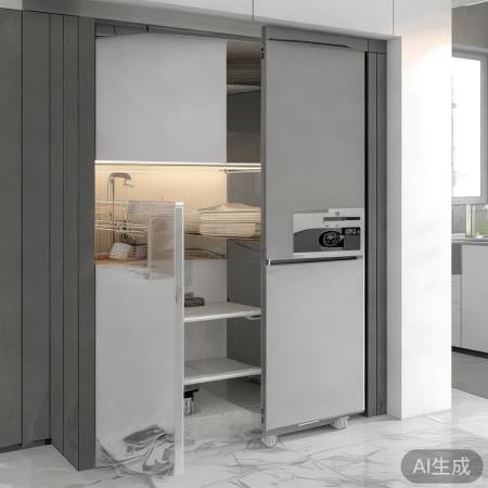 侧开门消毒柜，操作不便空间小