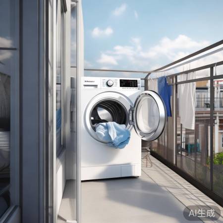 阳台洗衣机,洗烘一体省时力