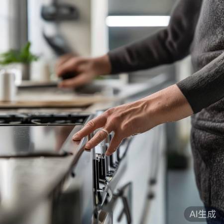 保持双手干燥，安全使用集成灶