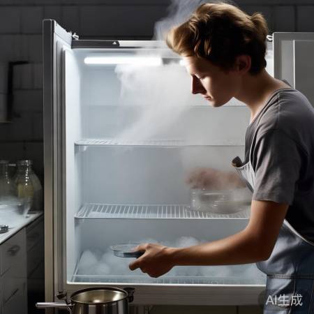 热水法融冰箱冰块