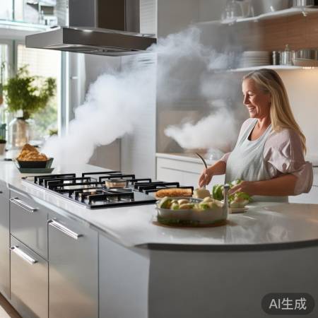 无油烟集成灶，厨房清新好心情