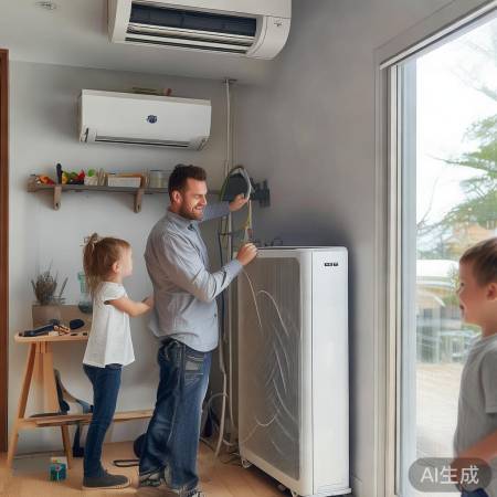 热泵安装简便，一键智能控温