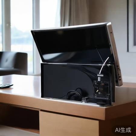 翻盖电视网线接口不便