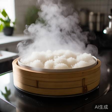 集成灶蒸汽蒸糯米香糯