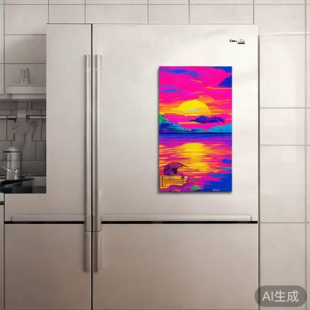 安迪沃霍尔日落冰箱贴