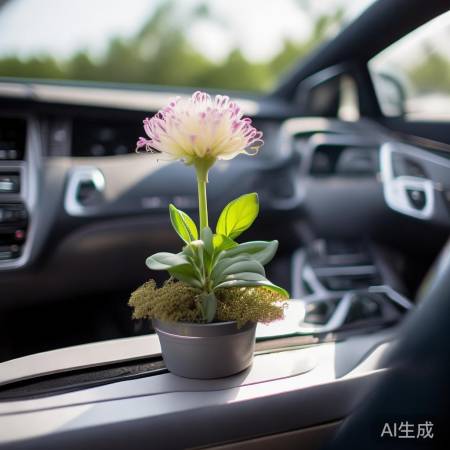 小花设计巧妙,融入车风格