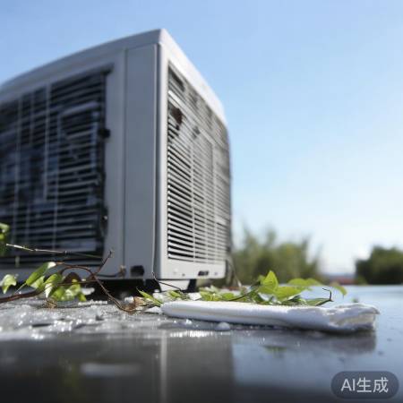 保养空调室外机,清灰尘防散热。