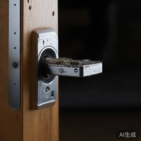 “勿撞击指纹锁”