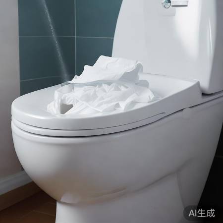 卫生纸易堵塞马桶孔