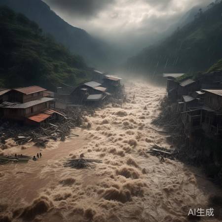 尼泊尔山洪夺616命