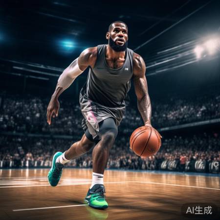 NBA巨星詹姆斯休赛期打野球