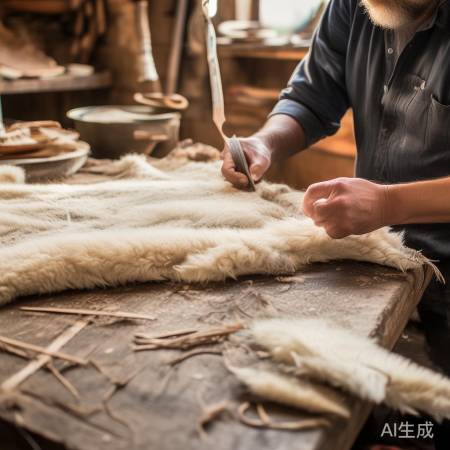 羊脱衣之谜:羊皮制品制作