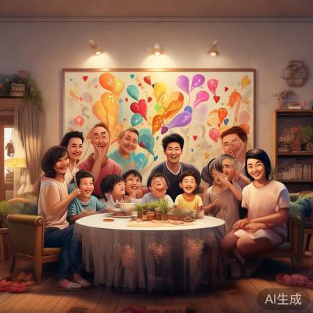 “甜蜜氛围,幸福祝福”