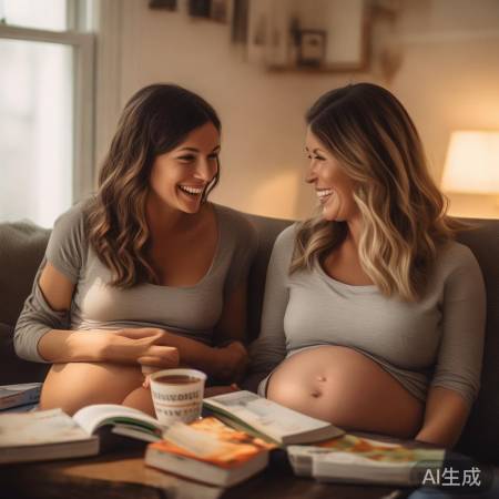 孕妈艰辛,互相扶持