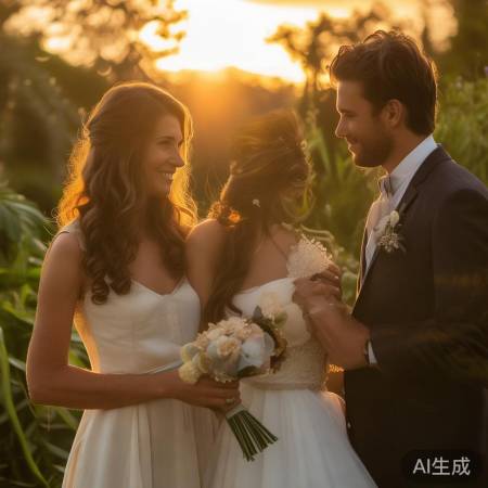 婚礼见证者最美丽